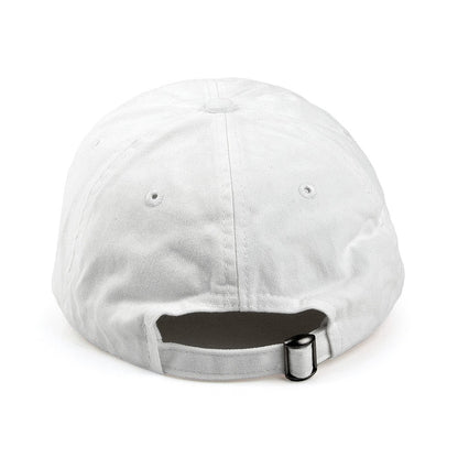 Washed Cotton Baseball Cap - White