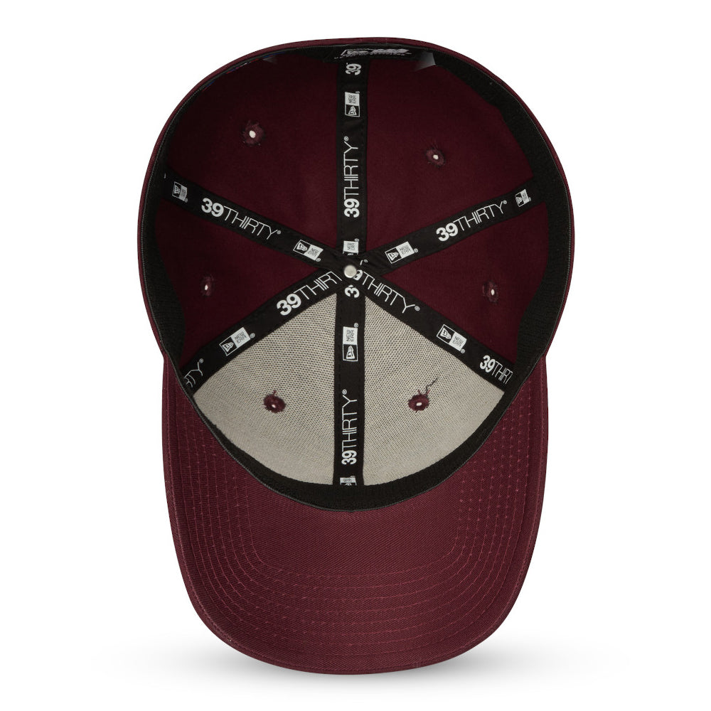 New Era 39THIRTY New York Yankees Baseball Cap - MLB League Essential - Burgundy