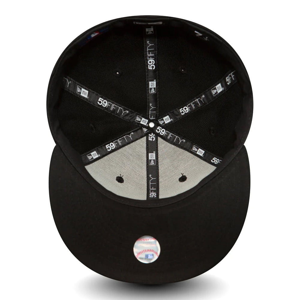 New Era 59FIFTY Atlanta Braves Baseball Cap - MLB League Essential - Black-White