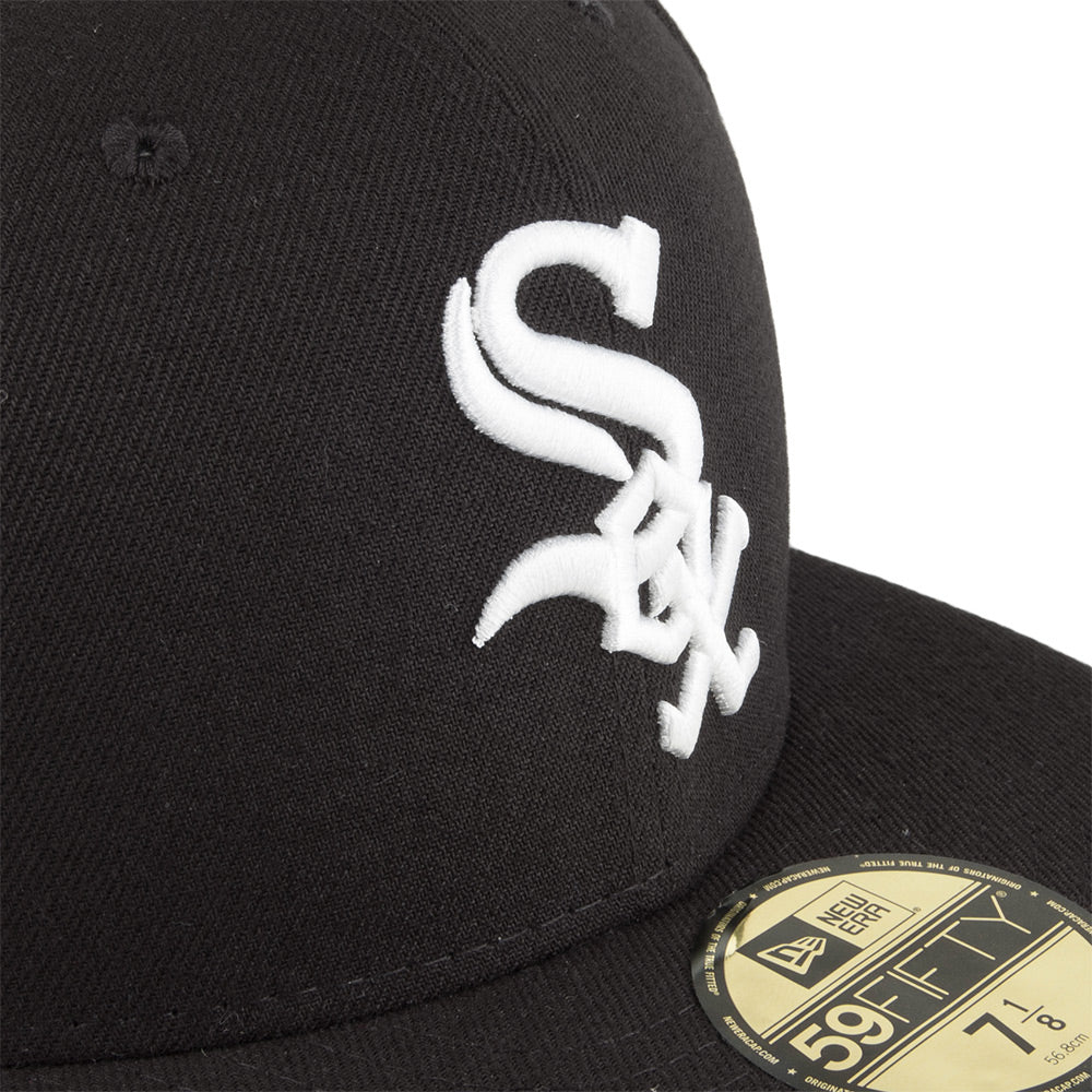 New Era 59FIFTY Chicago White Sox Baseball Cap - MLB On Field AC Perf - Black
