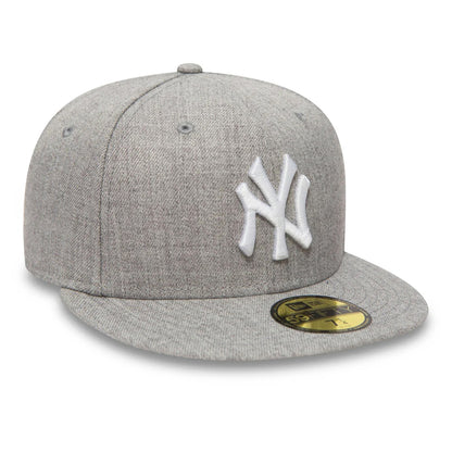 New Era 59FIFTY New York Yankees Baseball Cap - MLB League Essential - Heather Grey