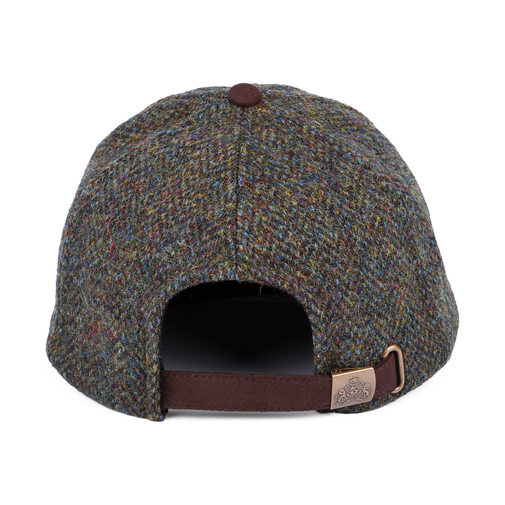 Failsworth Hats HARRIS TWEED Baseball Cap - Green-Mix