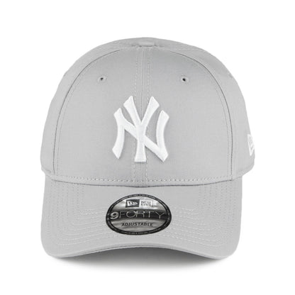 New Era 9FORTY New York Yankees Baseball Cap - MLB League Basic - Grey