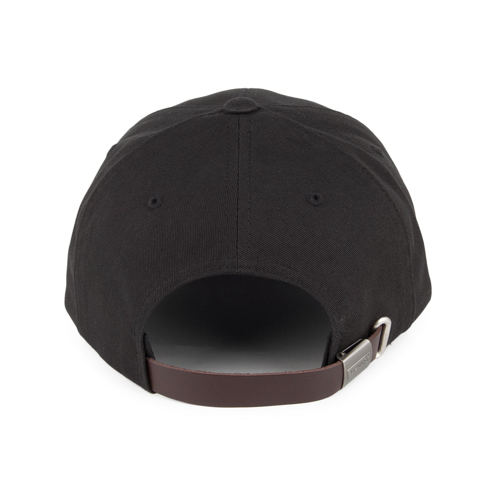 Levi's Hats Classic Twill Red Tab Baseball Cap - Black With Blank Tab