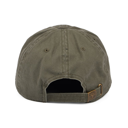 Timberland Hats Soundview Cotton Canvas Baseball Cap - Olive