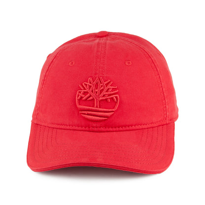 Timberland Hats Soundview Cotton Canvas Baseball Cap - Red
