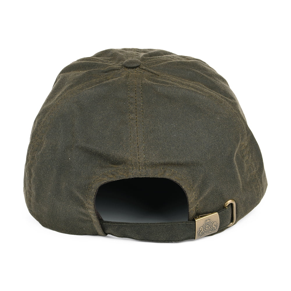 Failsworth Hats British Waxed Cotton Baseball Cap - Olive-Brown
