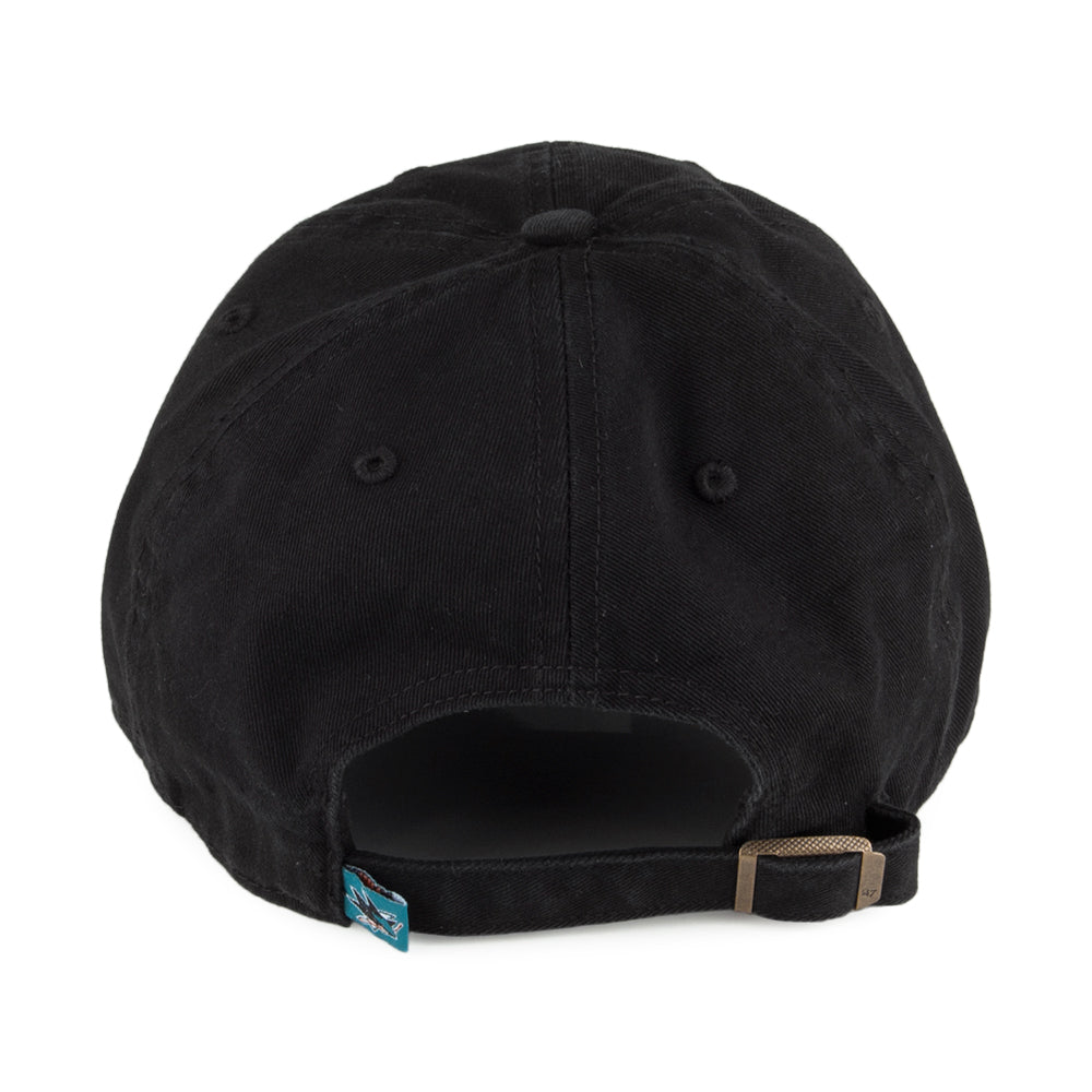 47 Brand San Jose Sharks Baseball Cap - NHL Clean Up - Black