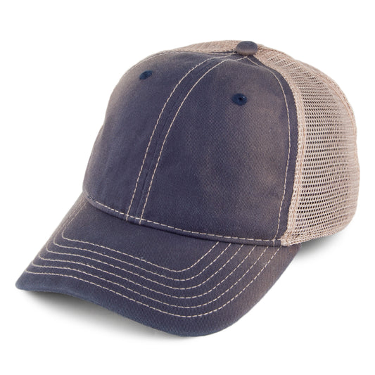Dorfman-Pacific Hats Cotton Trucker Cap - Navy