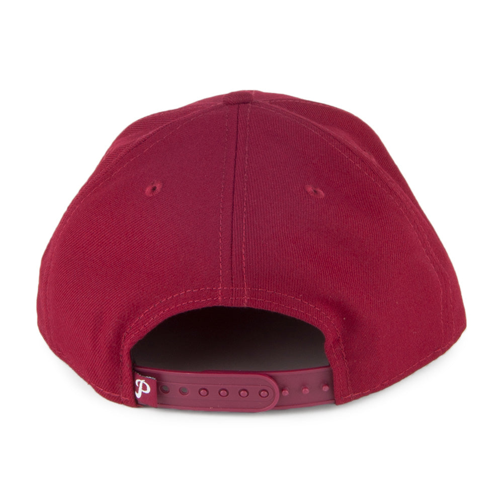 New Era 9FIFTY Philadelphia Phillies Snapback Cap - MLB Classic Script - Cardinal