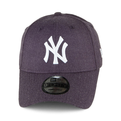 New Era 9FORTY New York Yankees Baseball Cap - Seasonal Heather - Navy