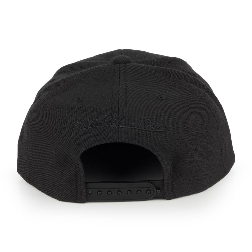 Mitchell & Ness Box Logo Snapback Cap - Black