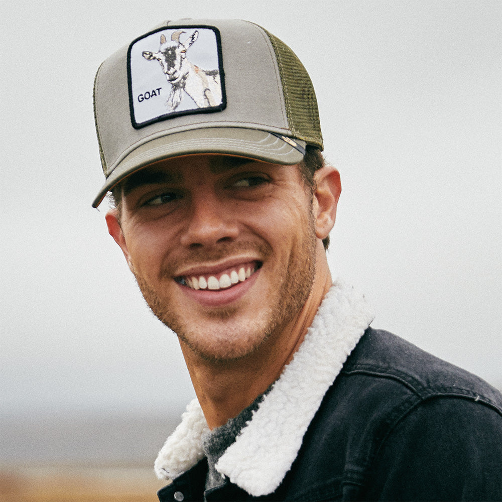 Goorin Goat Beard Trucker Cap - Olive