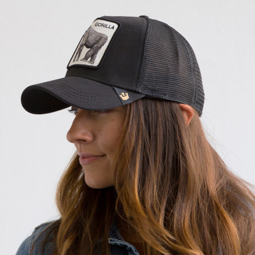 Goorin King Of The Jungle Trucker Cap - Black