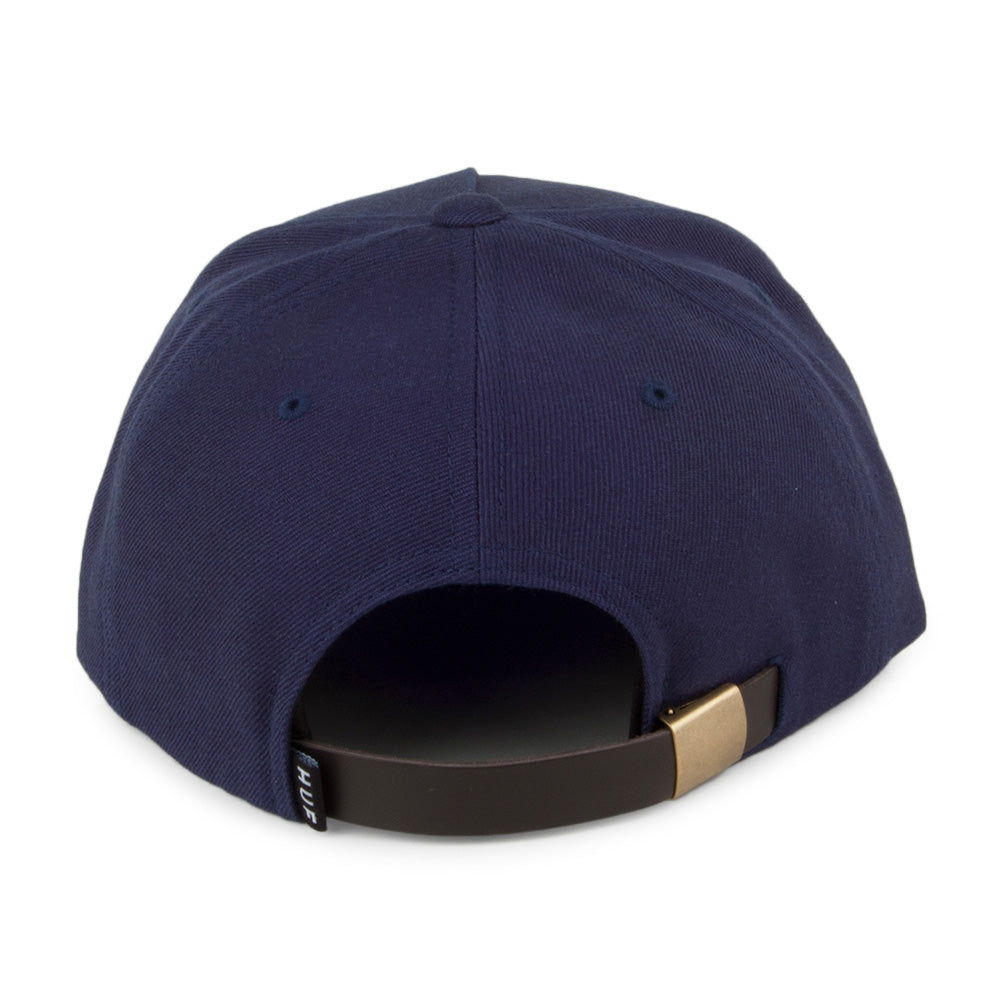 HUF Metal H Strapback Cap - Navy Blue