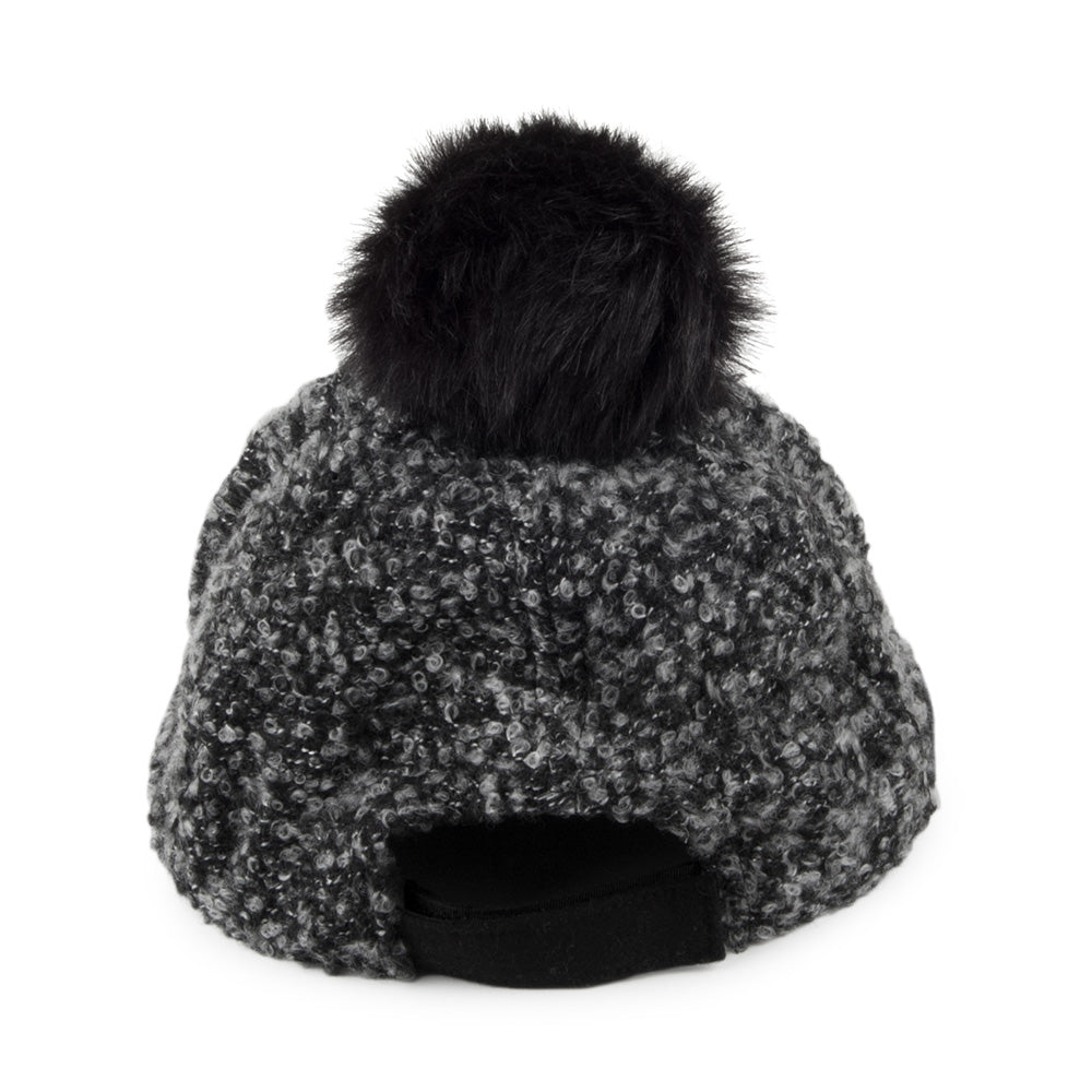 Scala Hats Baseball Cap with Pom - Black