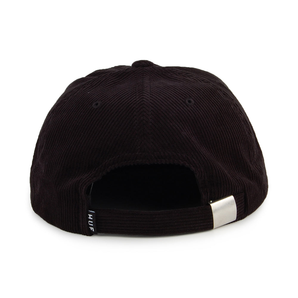 HUF Archive Corduroy Strapback Cap - Black