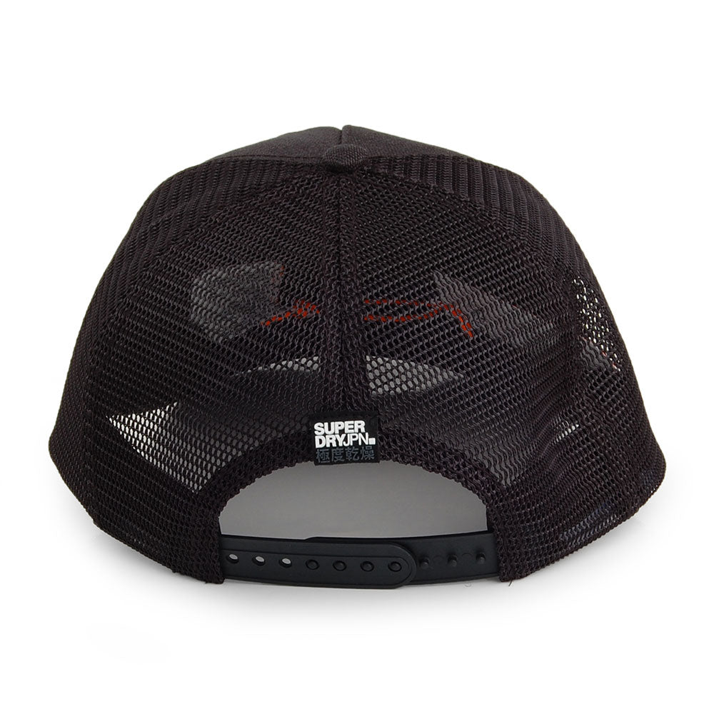 Superdry Hats Mega Logo Trucker Cap - Black