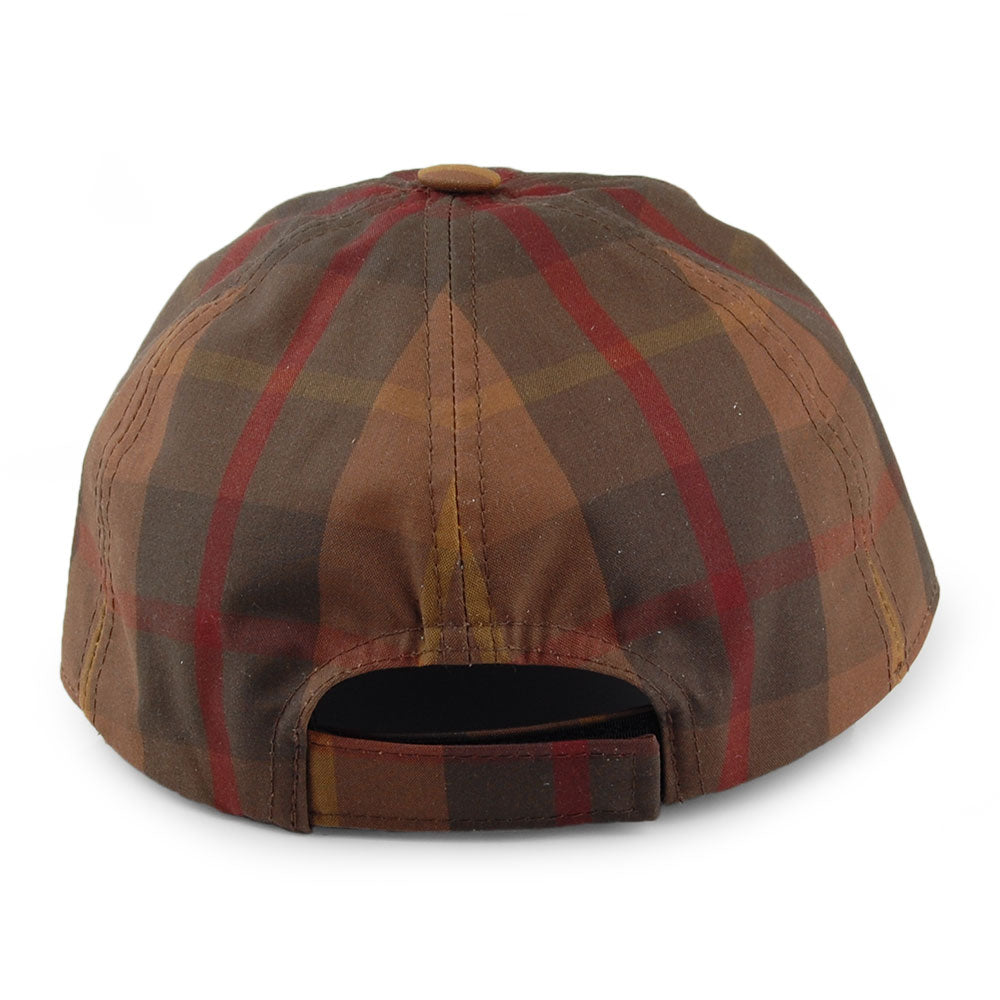 City Sport British Millerain Waxed Cotton Baseball Cap - Brown-Olive
