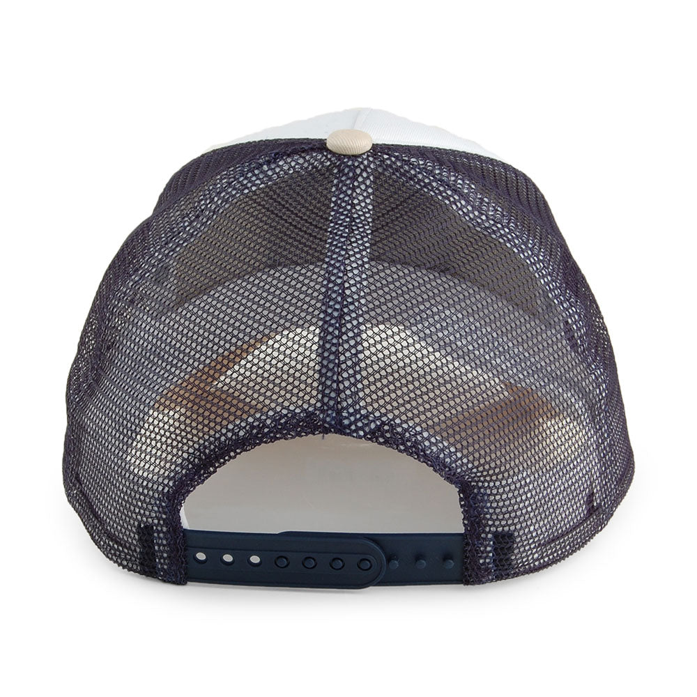 New Era Hats Buffalo State Patch Trucker Cap - White-Stone