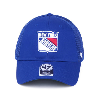 47 Brand New York Rangers Trucker Cap - NHL Branson MVP - Blue