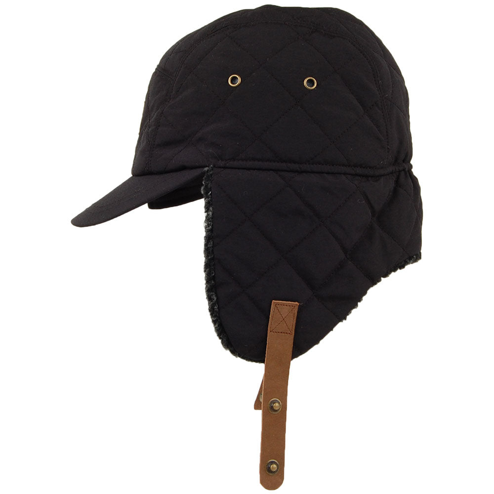 Barts Hats Aspen Baseball Cap With Earflaps - Black