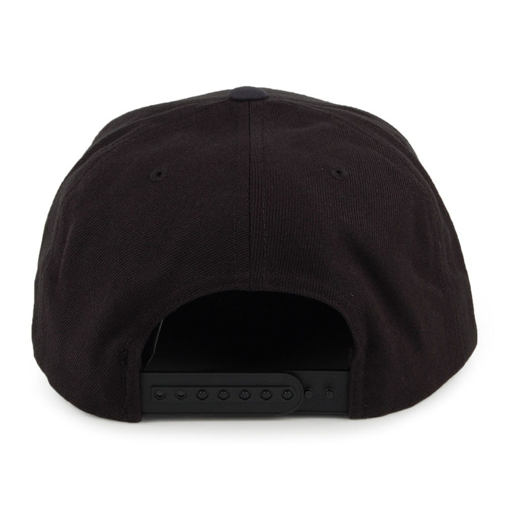 Brixton Hats Wheeler Snapback Cap - Black-Navy