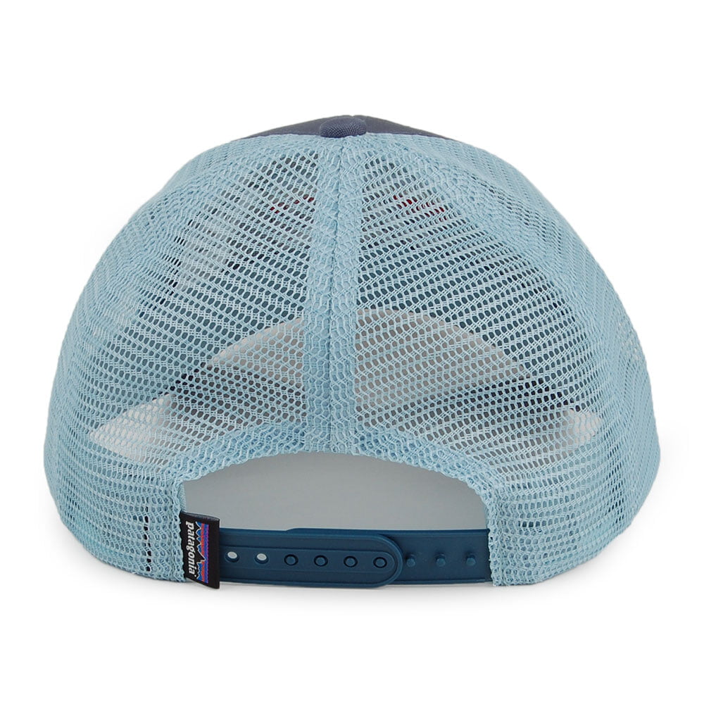 Patagonia Hats Line Logo Ridge Organic Cotton Canvas LoPro Trucker Cap - Blue