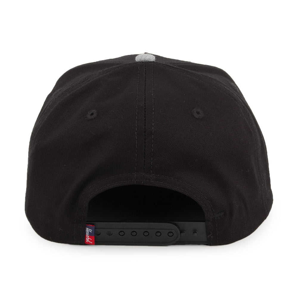Herschel Supply Co. Whaler Classic Snapback Cap - Black-Grey