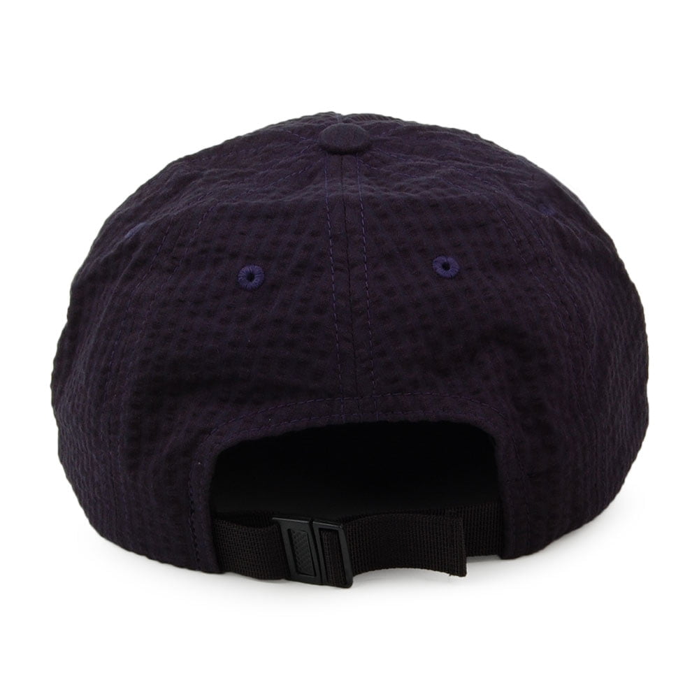 Carhartt WIP Hats Southfield Cotton Seersucker Strapback Cap - Navy Blue