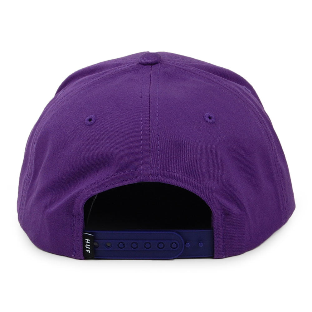 HUF Box Logo Snapback Cap - Purple
