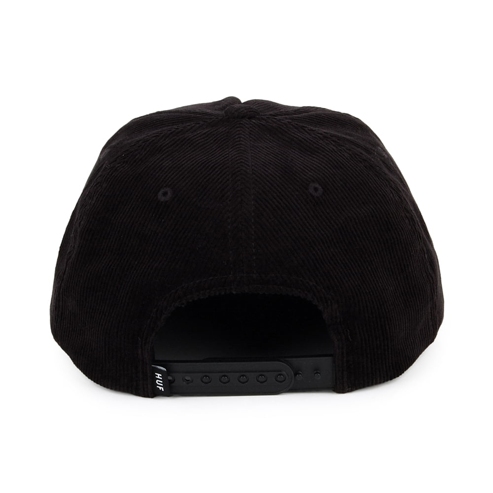 HUF Infamous Corduroy Snapback Cap - Black