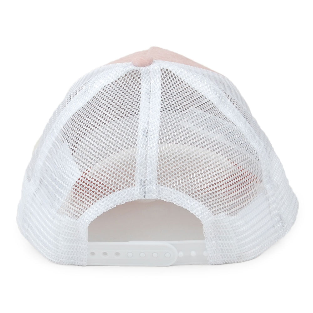 New Era Womens L.A. Dodgers A-Frame Trucker Cap - MLB Jersey Essential - Light Pink