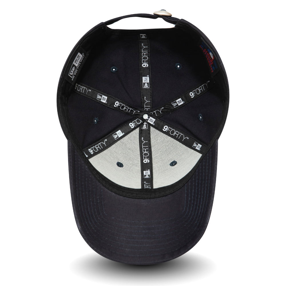 New Era 9FORTY New York Yankees Baseball Cap - MLB League Essential - Navy-Yellow