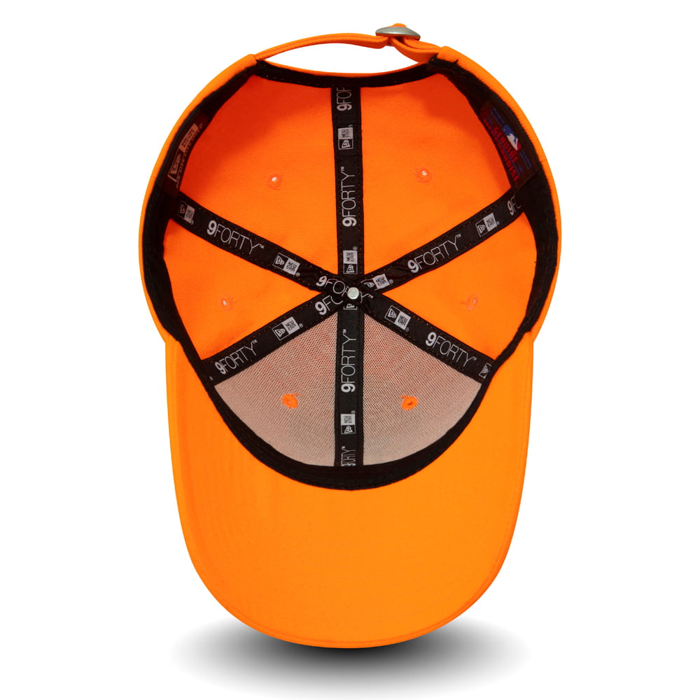 New Era 9FORTY L.A. Dodgers Baseball Cap - MLB League Essential Neon Pack - Neon Orange