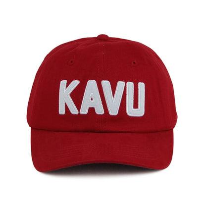 Kavu Hats Ballard Classic Cotton Twill Baseball Cap - Brick Red