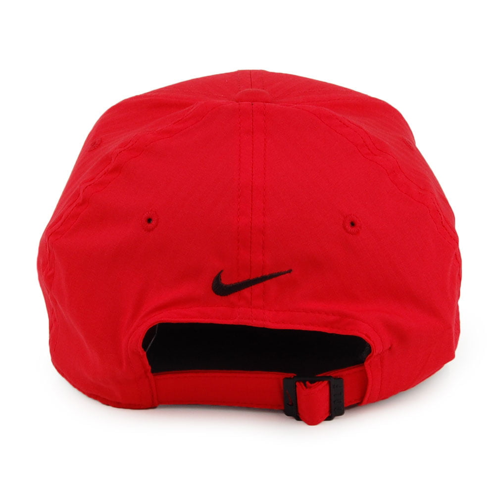 Nike Golf Hats Legacy 91 Tech Tonal Stripe Blank Baseball Cap - Red