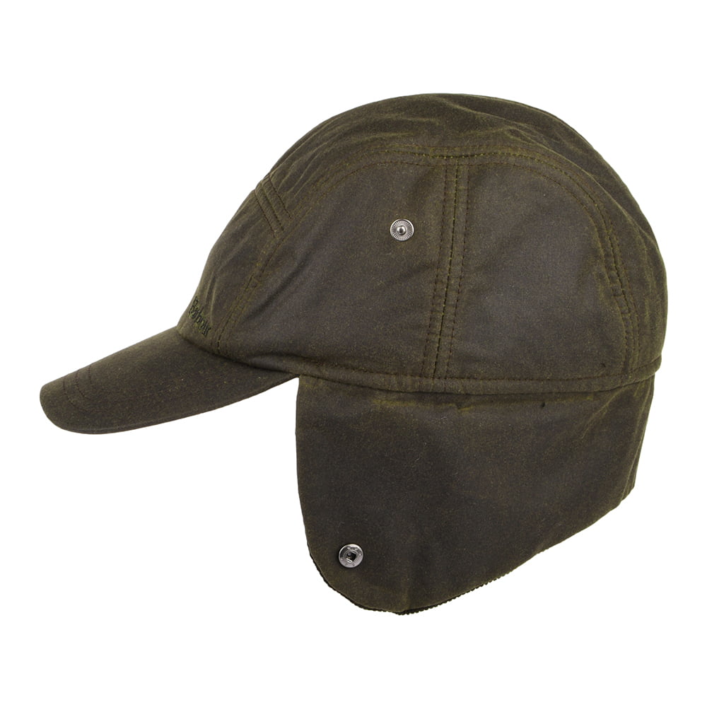 Barbour Hats Dalegarth Hunting Cap with Earflaps - Olive