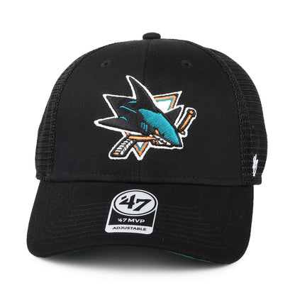 47 Brand San Jose Sharks Trucker Cap - NHL Branson MVP - Black