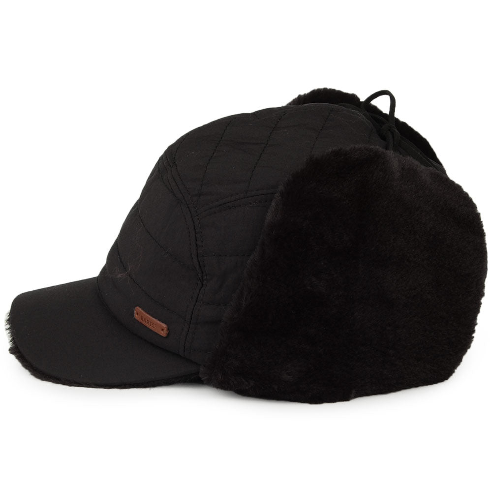 Barts Hats Meddison Faux Fur Earflap Baseball Cap - Black