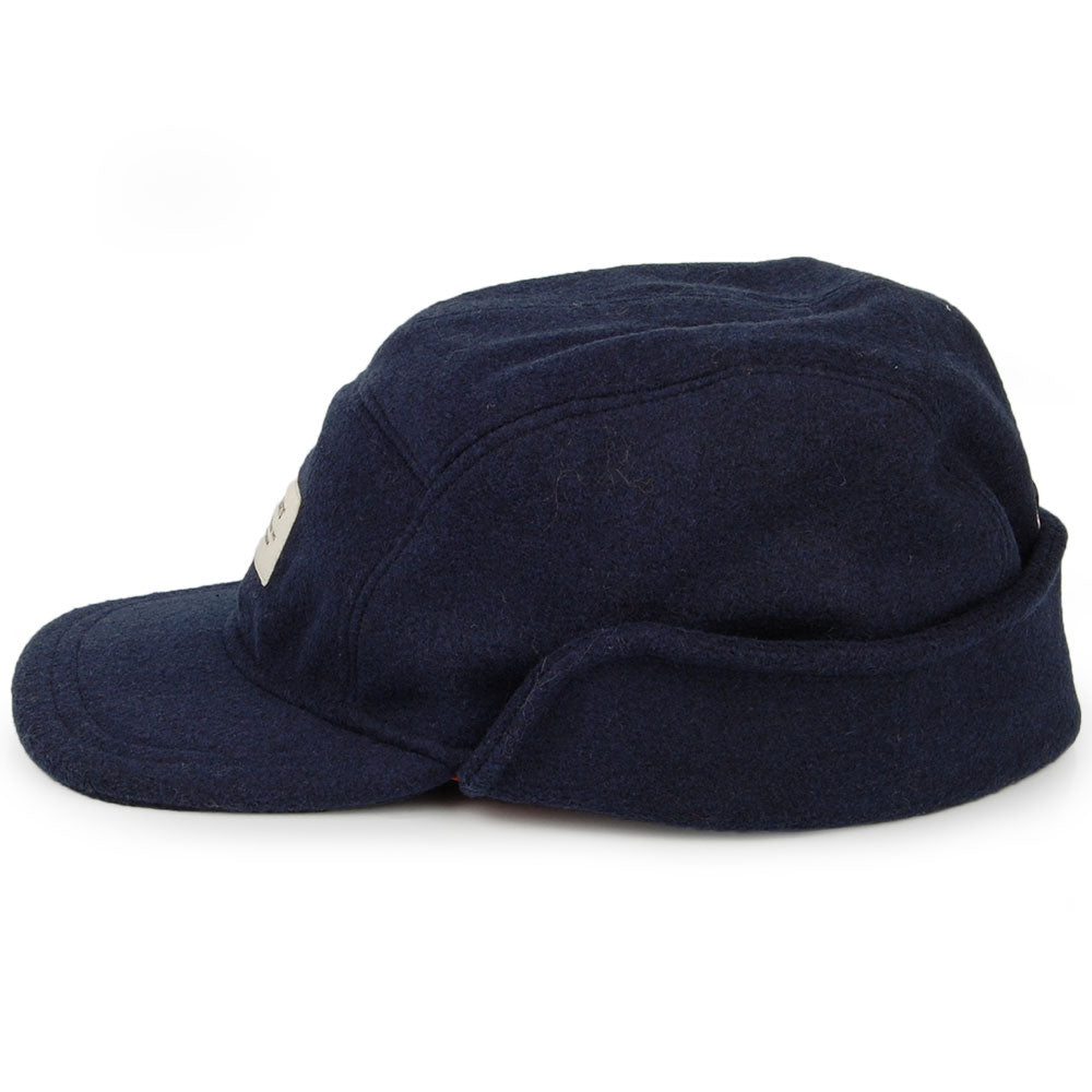 Barts Hats Samuen Earflap 5 Panel Cap - Navy Blue
