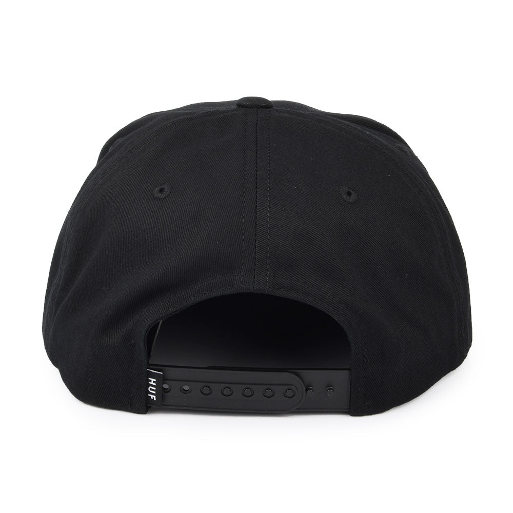 HUF Box Logo Unstructured Snapback Cap - Black