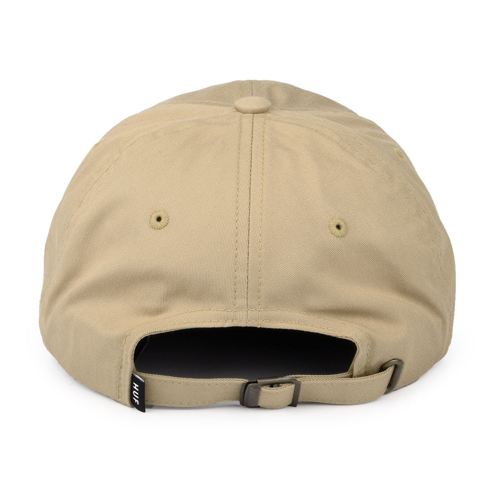 HUF Original Logo Curved Brim Cotton Baseball Cap - Tan