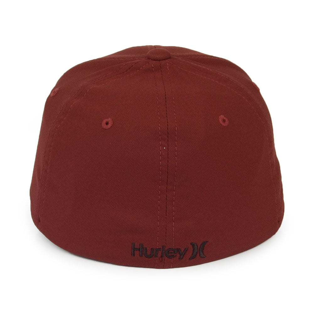 Hurley Hats H2O-Dri One & Only Flexfit Baseball Cap - Burgundy
