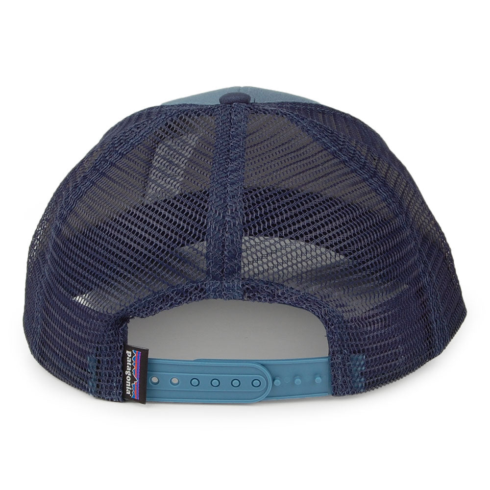 Patagonia Hats P-6 Logo Organic Cotton Trucker Cap - Slate-Blue