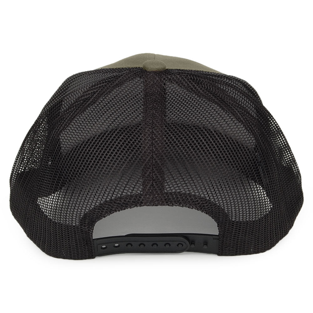 Brixton Hats Crest MP Mesh Trucker Cap - Olive-Black