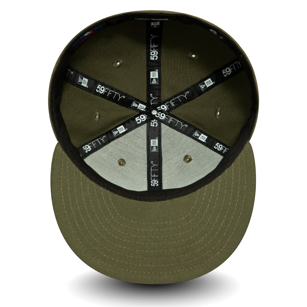 New Era 59FIFTY New York Yankees Baseball Cap - League Essential - Olive-Black