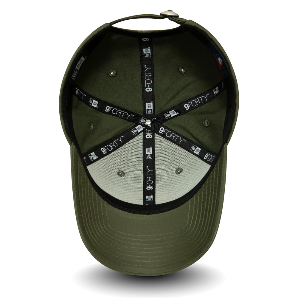 New Era 9FORTY New York Yankees Baseball Cap - MLB League Essential - Olive-Yellow