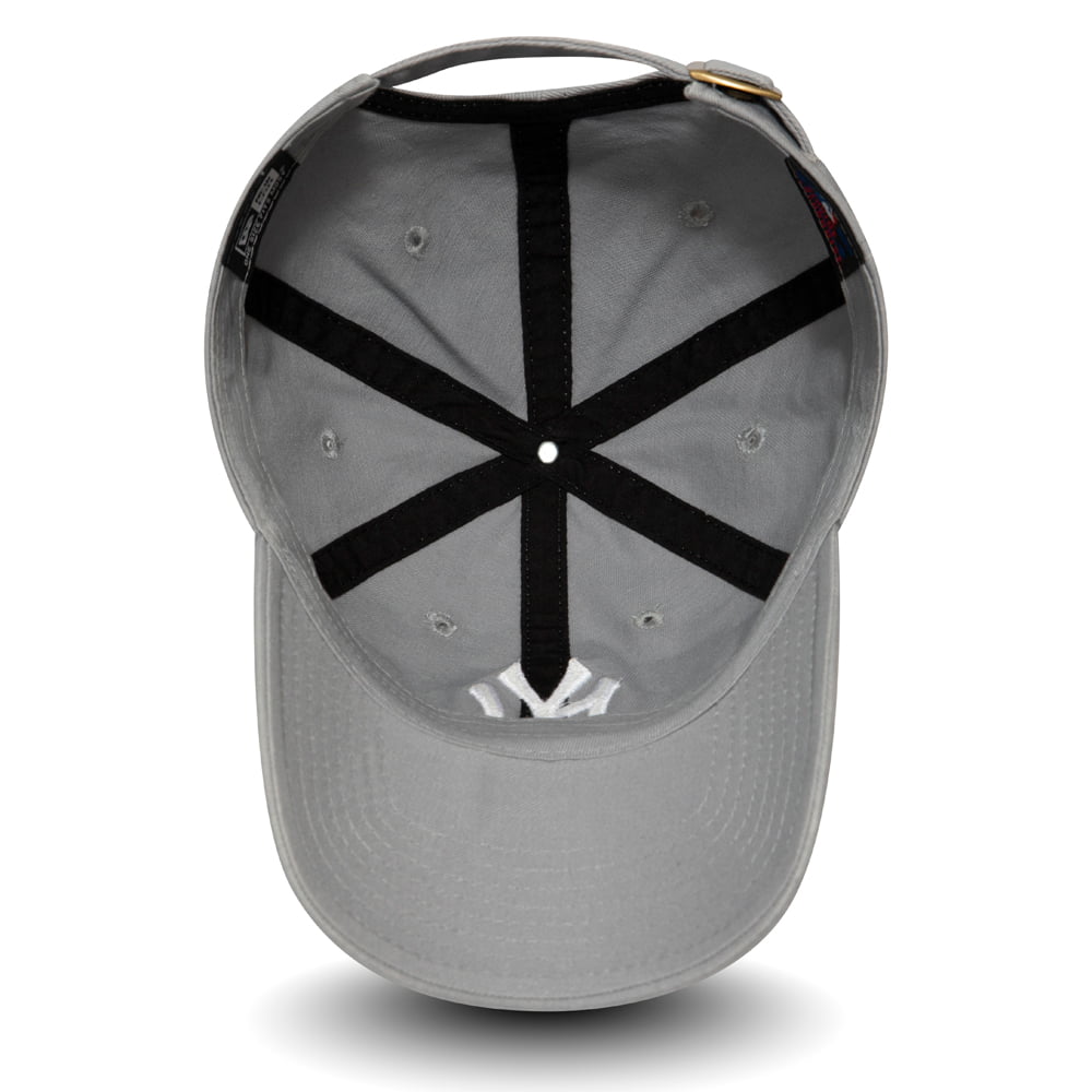 New Era 9TWENTY New York Yankees Baseball Cap - MLB Washed Casual Classic - Grey