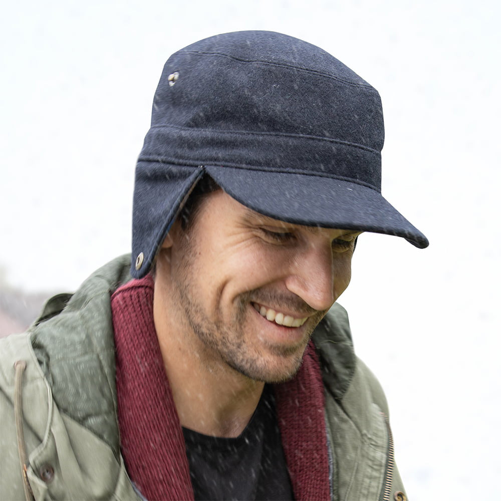 Sunday Afternoons Hats Mountain Time Radar Earflap Cap - Dark Navy